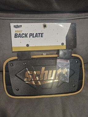 NWT adult Schutt black and yellow back plate